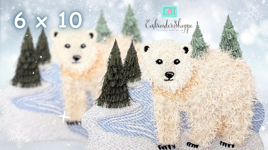 6 x 10 Fringed Frosty