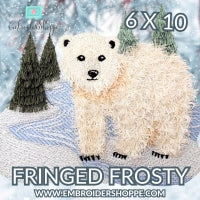 6 x 10 Fringed Frosty