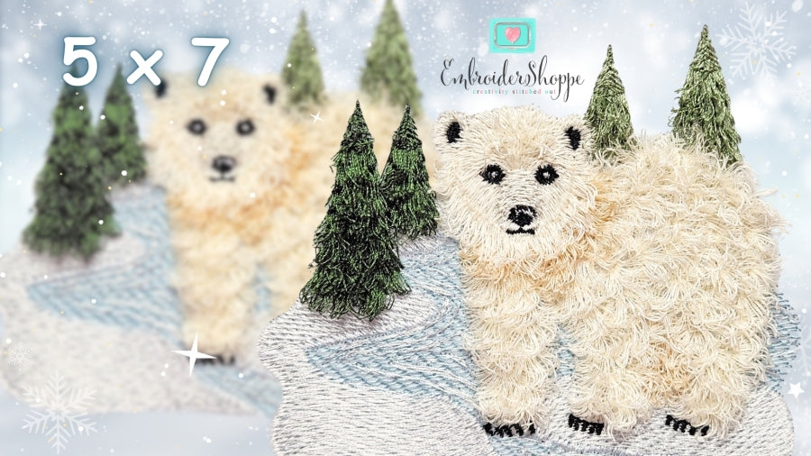 5 x 7 Fringed Frosty