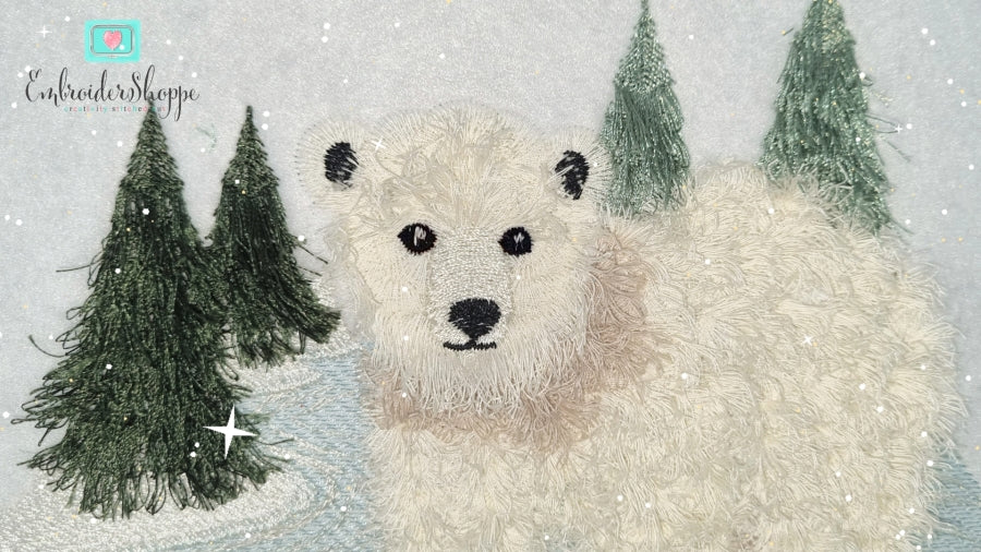 5 x 7 Fringed Frosty