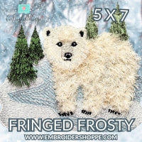 5 x 7 Fringed Frosty
