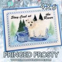 4 x 6 Fringed Frosty