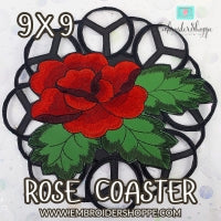 9 x 9 Rose Coaster Cutwork