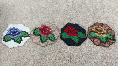 6 x 6 Rose Coaster Cutwork