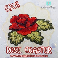 6 x 6 Rose Coaster Cutwork