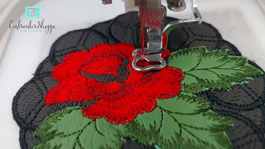 5 x 5 Rose Coaster Cutwork