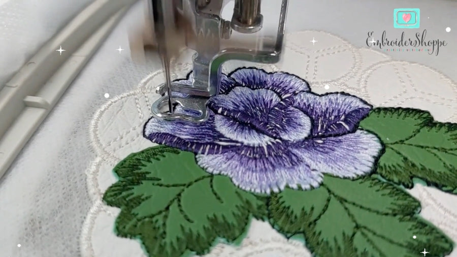 5 x 5 Rose Coaster Cutwork