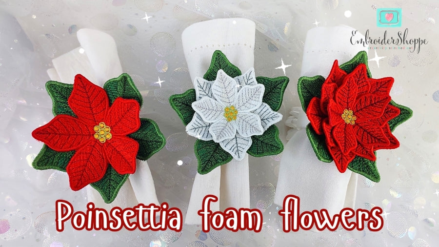 Poinsettia Foam Flower