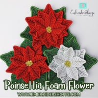 Poinsettia Foam Flower