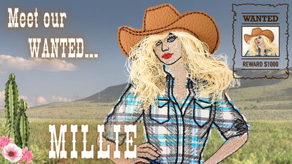 6 x 10 Cowgirl Millie