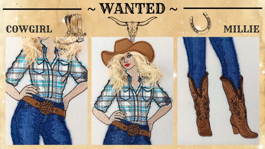 4 x 6 Cowgirl Millie