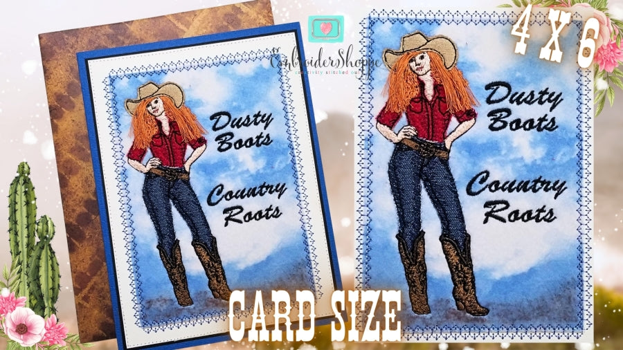 4 x 6 Cowgirl Millie