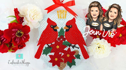 5 x 7 Cardinal Ornament