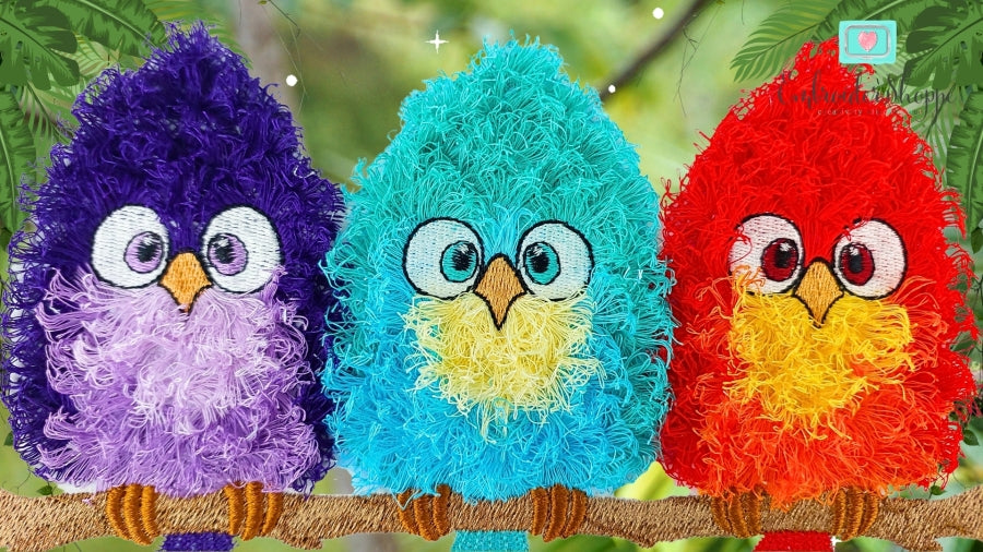 6 x 10 Funky Feathers