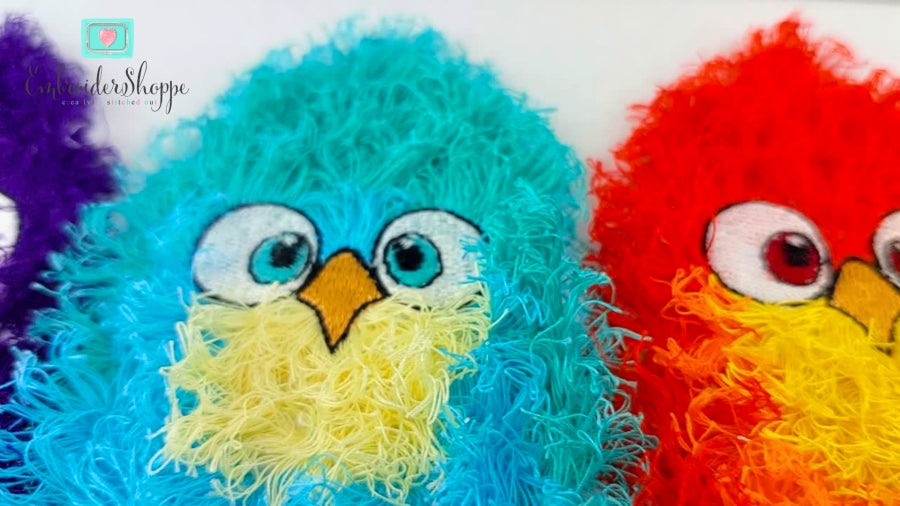 5 x 7 Funky Feathers