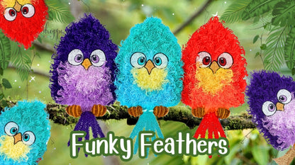 4 x 6 Funky Feathers