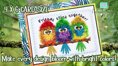 4 x 6 Funky Feathers