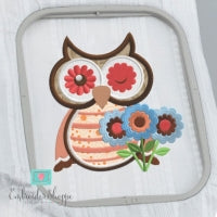 Owl 9 Applique 5x7