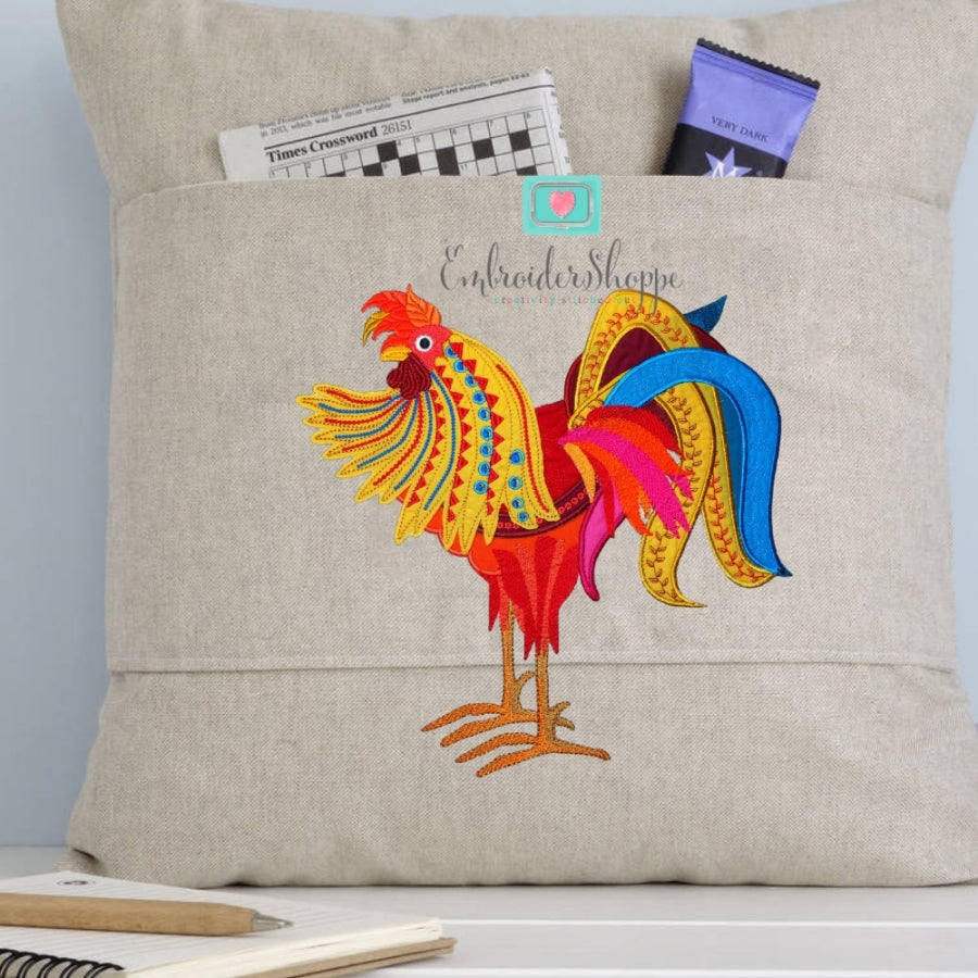 Barnyard Rooster 6x8