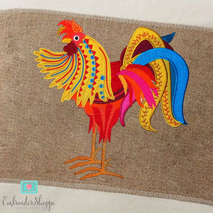 Barnyard Rooster 6x8