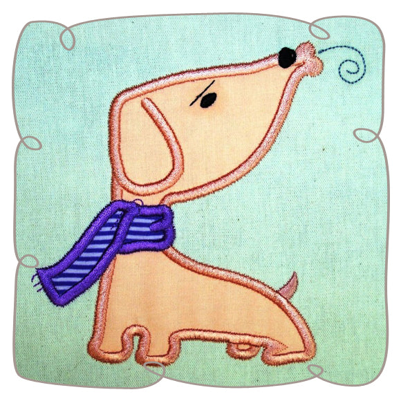 Blow Me A Kiss Dog Applique