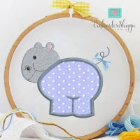 Hippo Applique