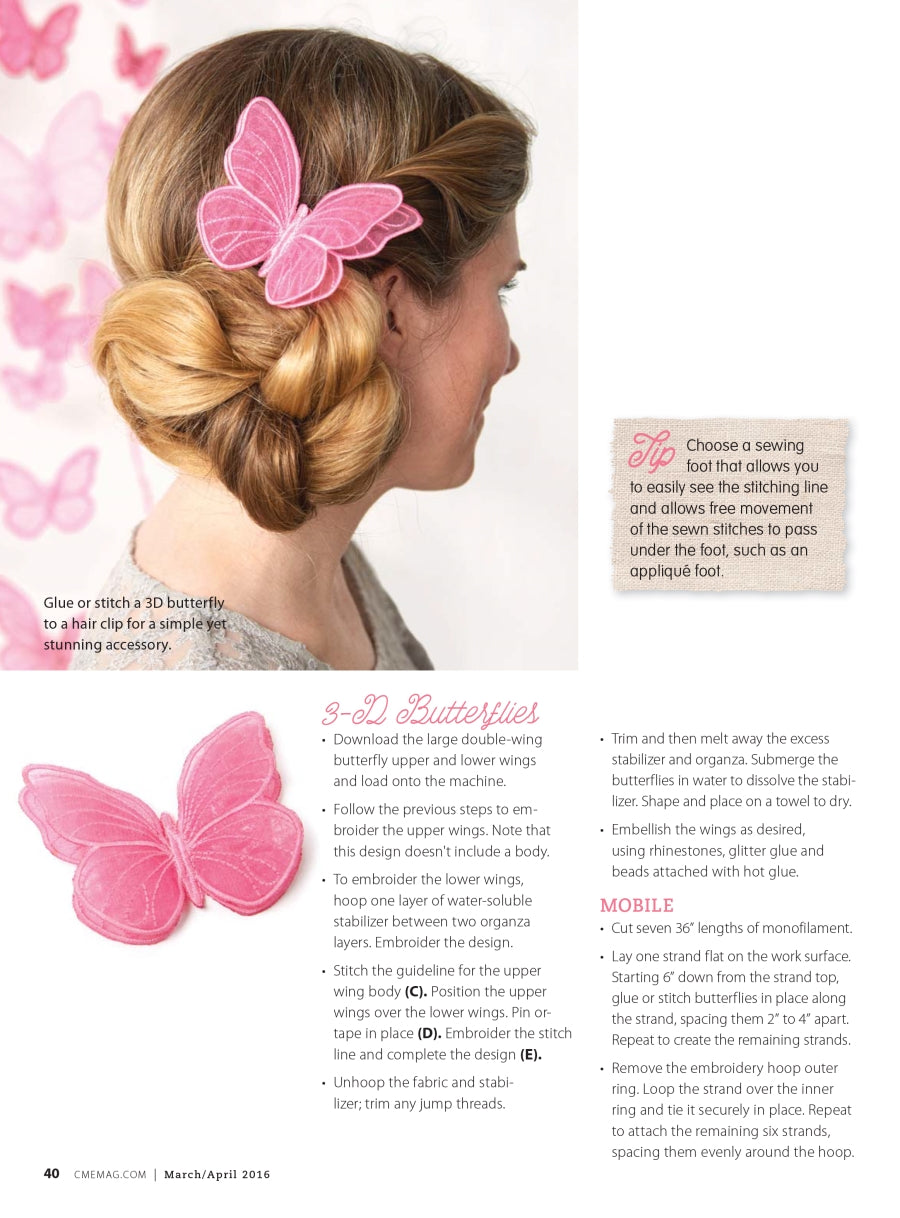 3D Butterfly 4 Sizes Project