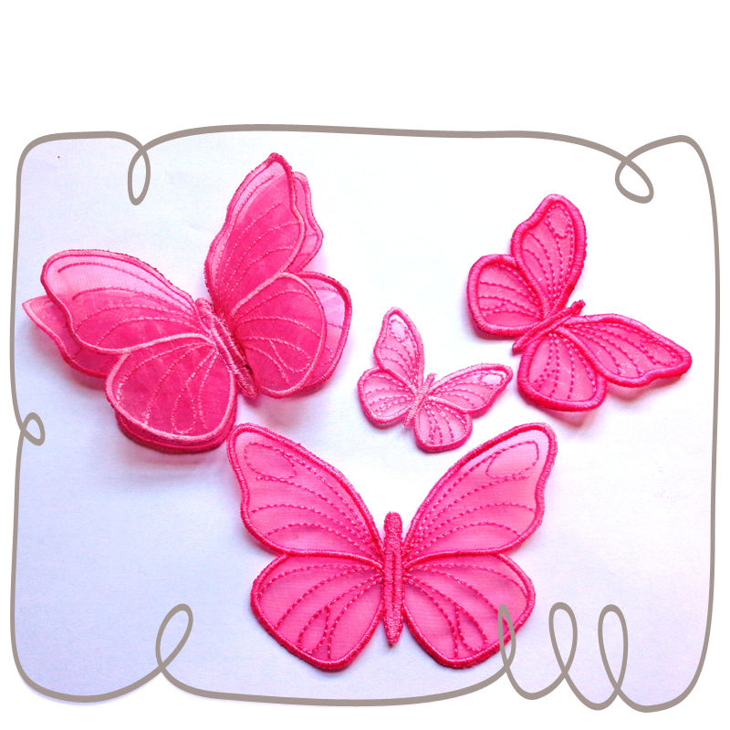 3D Butterfly 4 Sizes Project