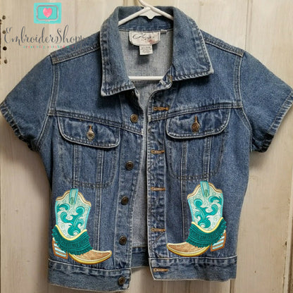 Honey Embroidered Fringe Boots