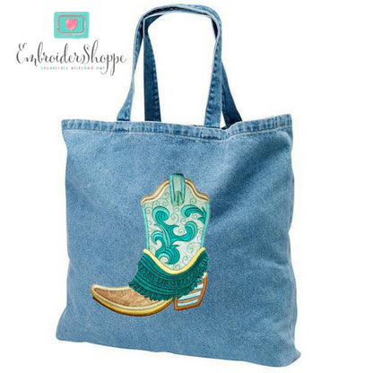 Honey Embroidered Fringe Boots