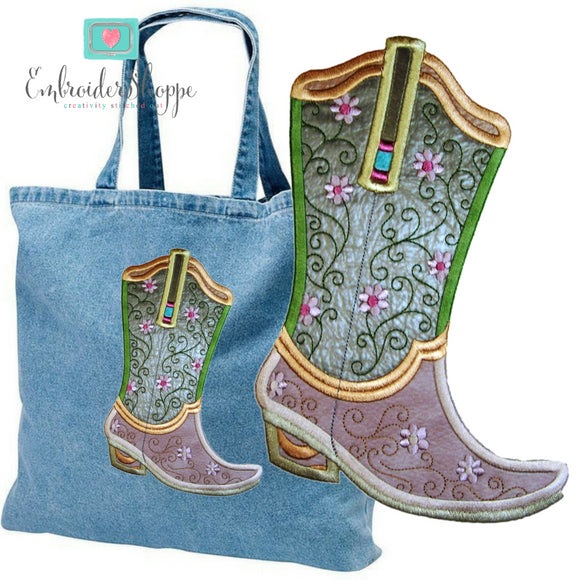 Plumsugar Daisy Boots Applique