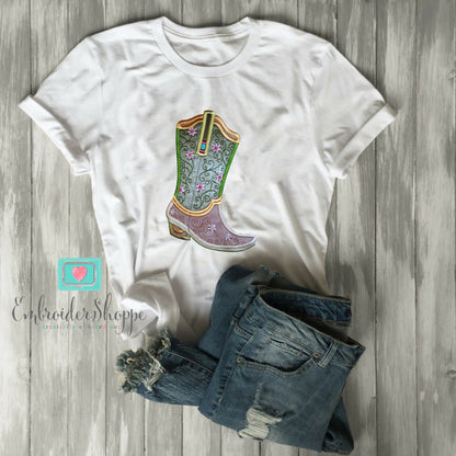 Plumsugar Daisy Boots Applique