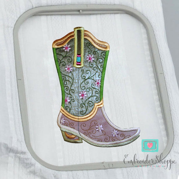 Plumsugar Daisy Boots Applique