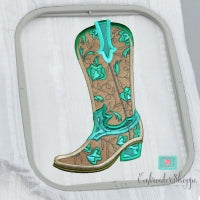 Robin Cognac and Turquoise Foliage