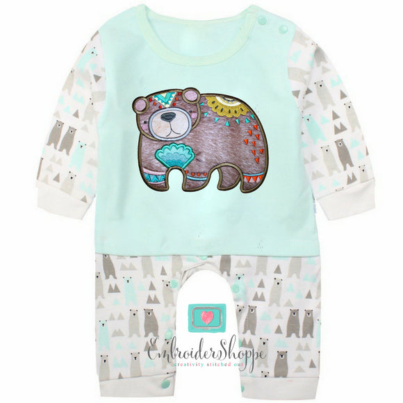 Tribal Woodland Applique Set