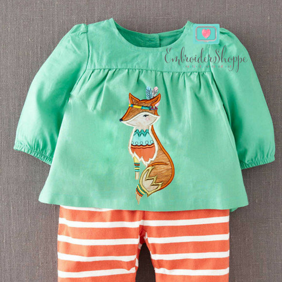 Tribal Woodland Applique Set