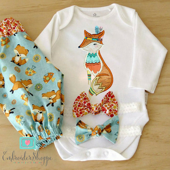 Tribal Woodland Applique Set