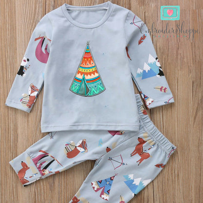 Tribal Woodland Applique Set