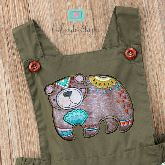 Tribal Woodland Applique Set