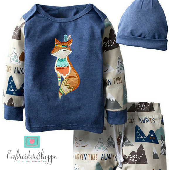 Tribal Woodland Applique Set