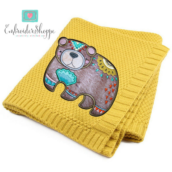 Tribal Woodland Applique Set