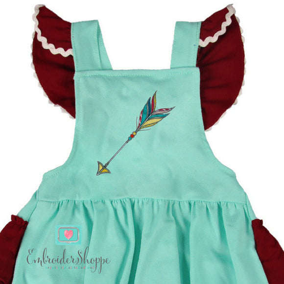 Feather Arrow Applique