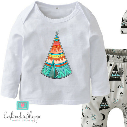 Flirty Teepee Applique