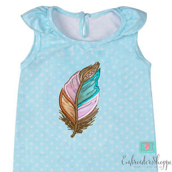 Puffy Feather Applique