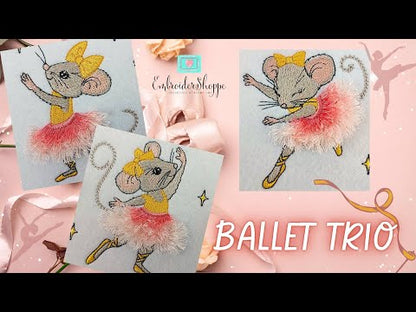 4 x 6 Ballet Trio Designs