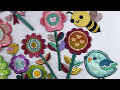 Retro Flower Patches