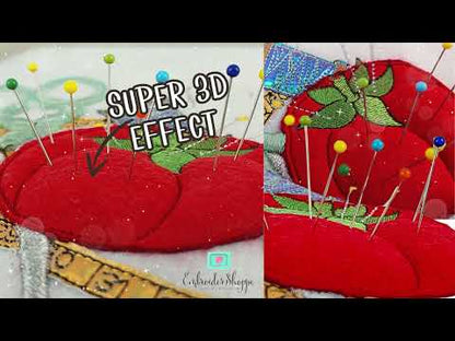 4 x 6 3D Tomato Pincushion Fun