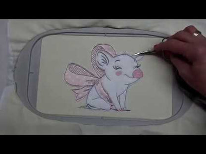 Smiling Piggles Raw Edge Applique