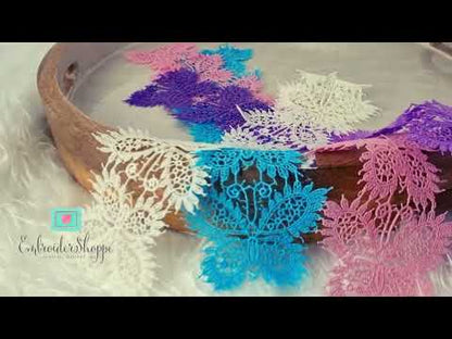 Dainty Lace Butterfly Trim